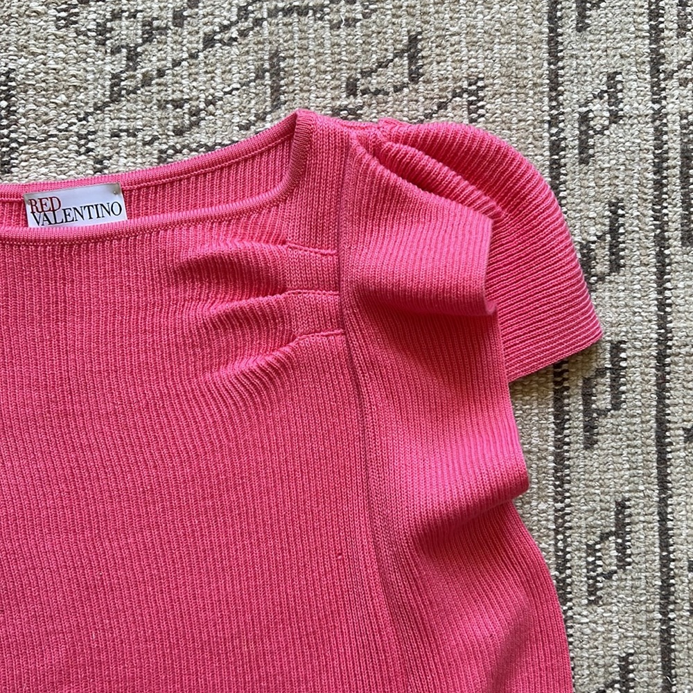 RED Valentino pink ruffle sweater - Picture 4 of 6